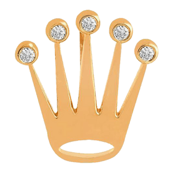 Rose Gold Crown Pendant