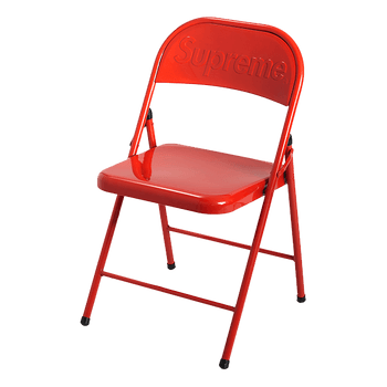 Metal Folding Chair Red