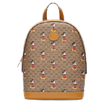 Mini GG Supreme Mickey Mouse Small Beige Backpack