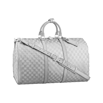 Keepall 50B Glitter Silver