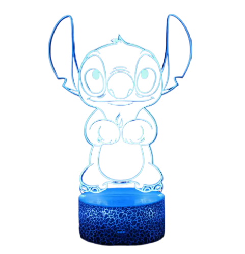 Colorful 3D Night Light Stich
