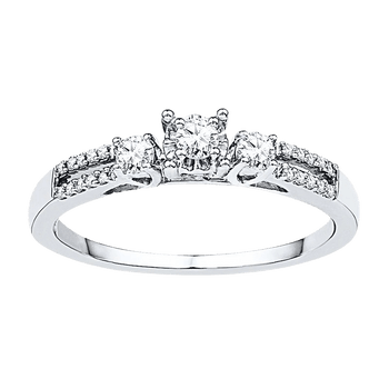 Three-Stone Ring 1/4 ct tw Diamonds (8)
