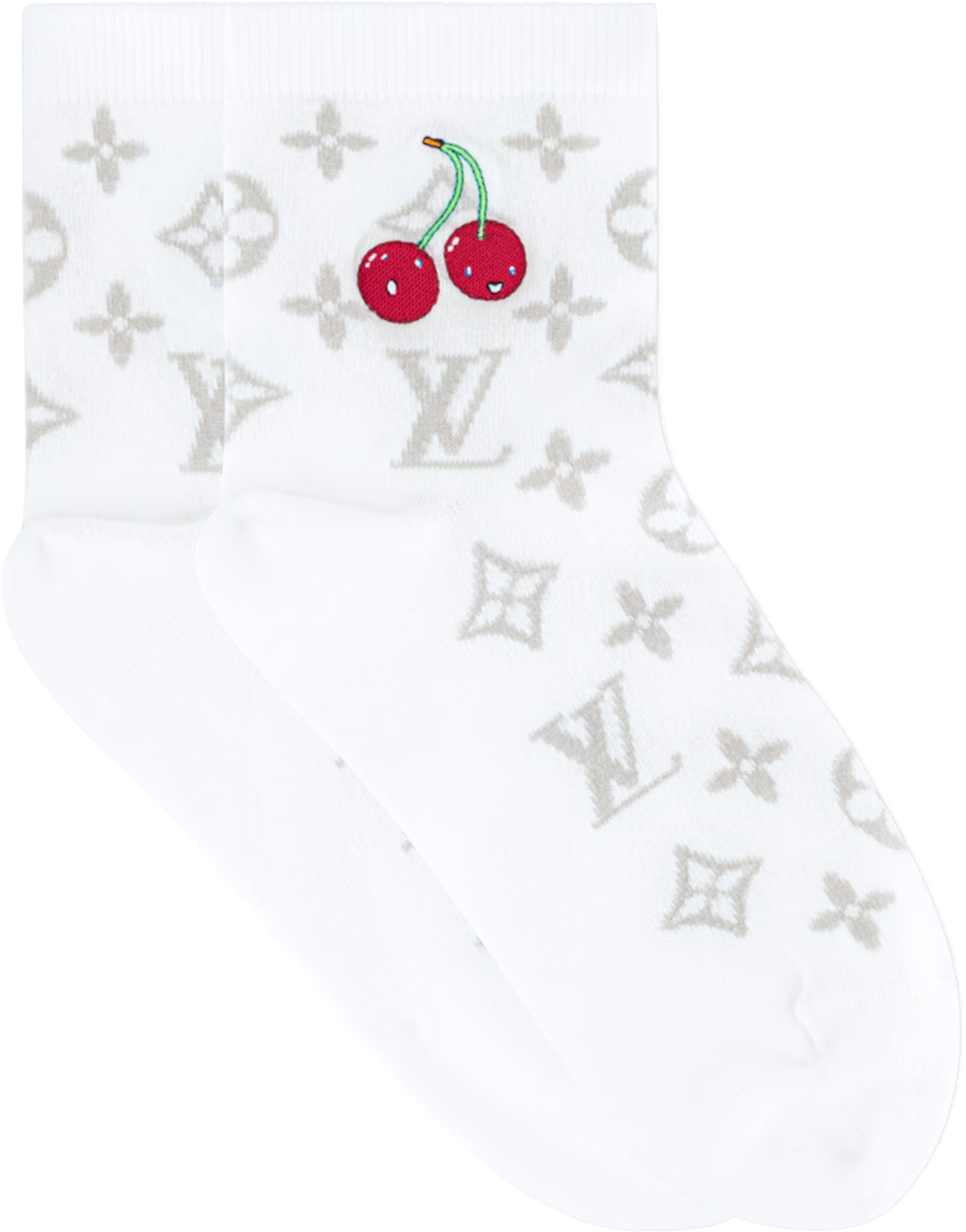 Louis Vuitton x Murakami Monogram Cerise Socks