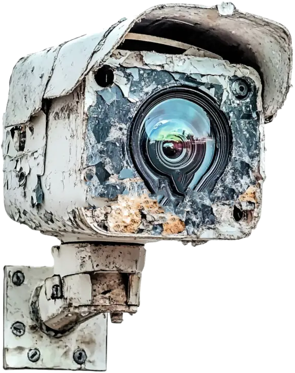 BRAND Broken Surveillance Camera