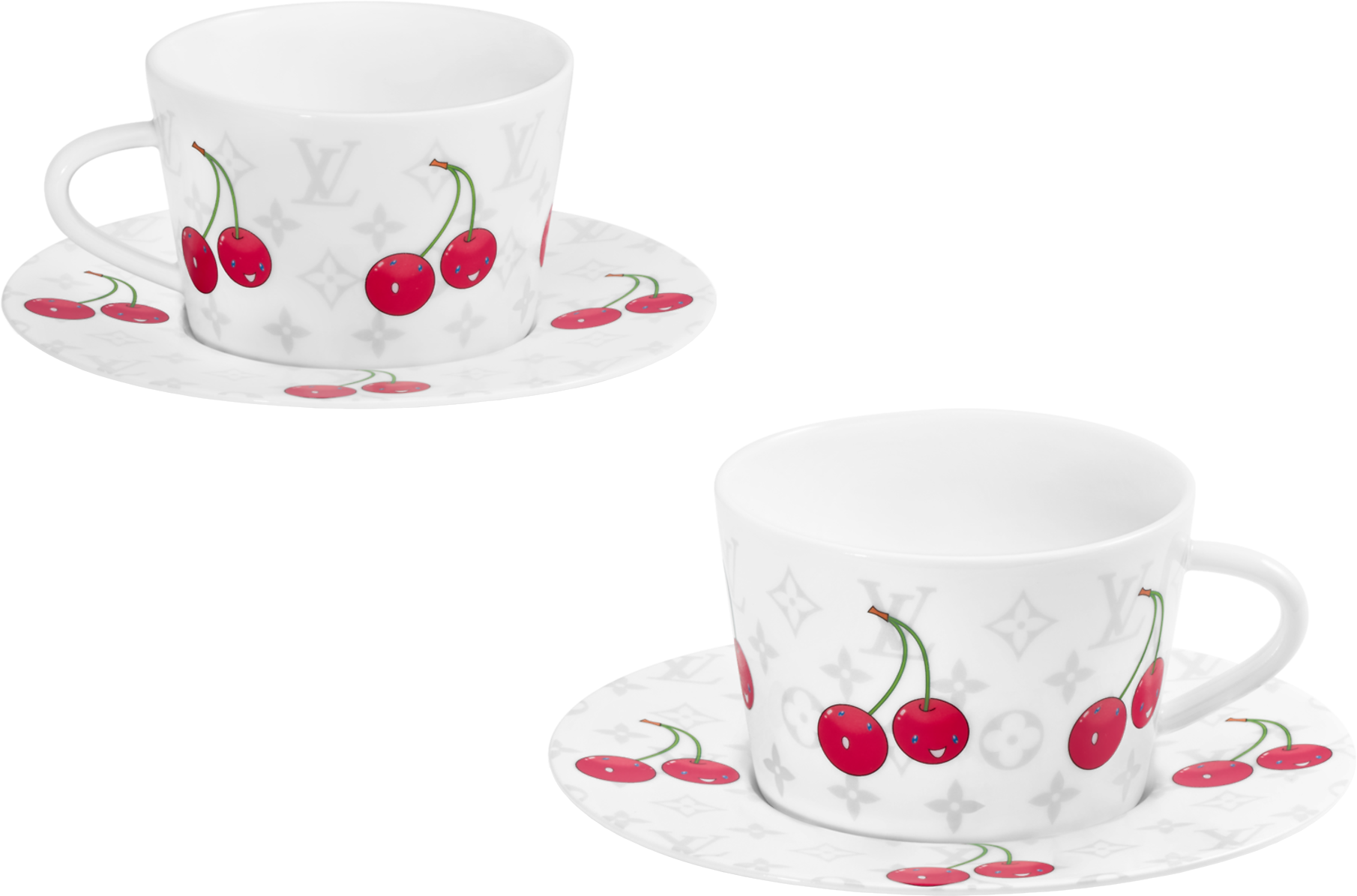 Louis Vuitton x Murakami Teacups and Saucers - Set of 2