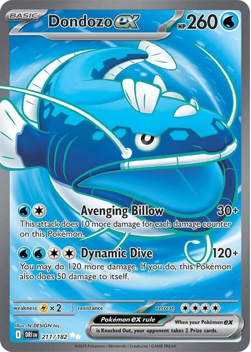 Pokémon Dondozo ex(Full-Art | 211