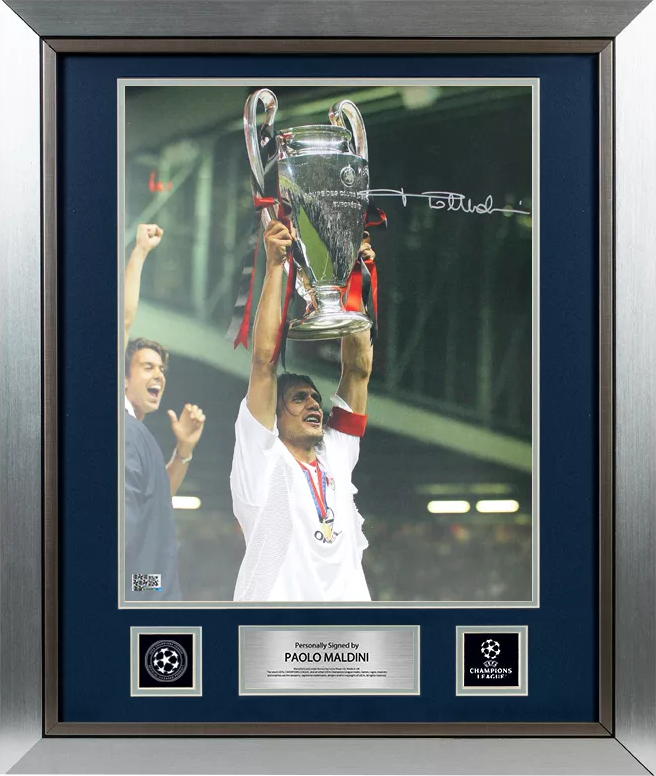 Paolo Maldini AC Milan 2003 Trophy Lift