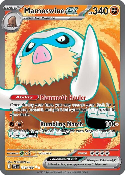 Pokémon Mamoswine ex Full-Art #174 SP (EN)