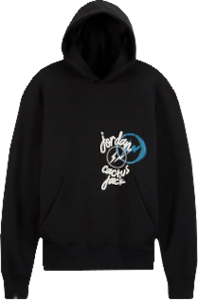 Travis Scott x Fragment Jordan Hoodie Black