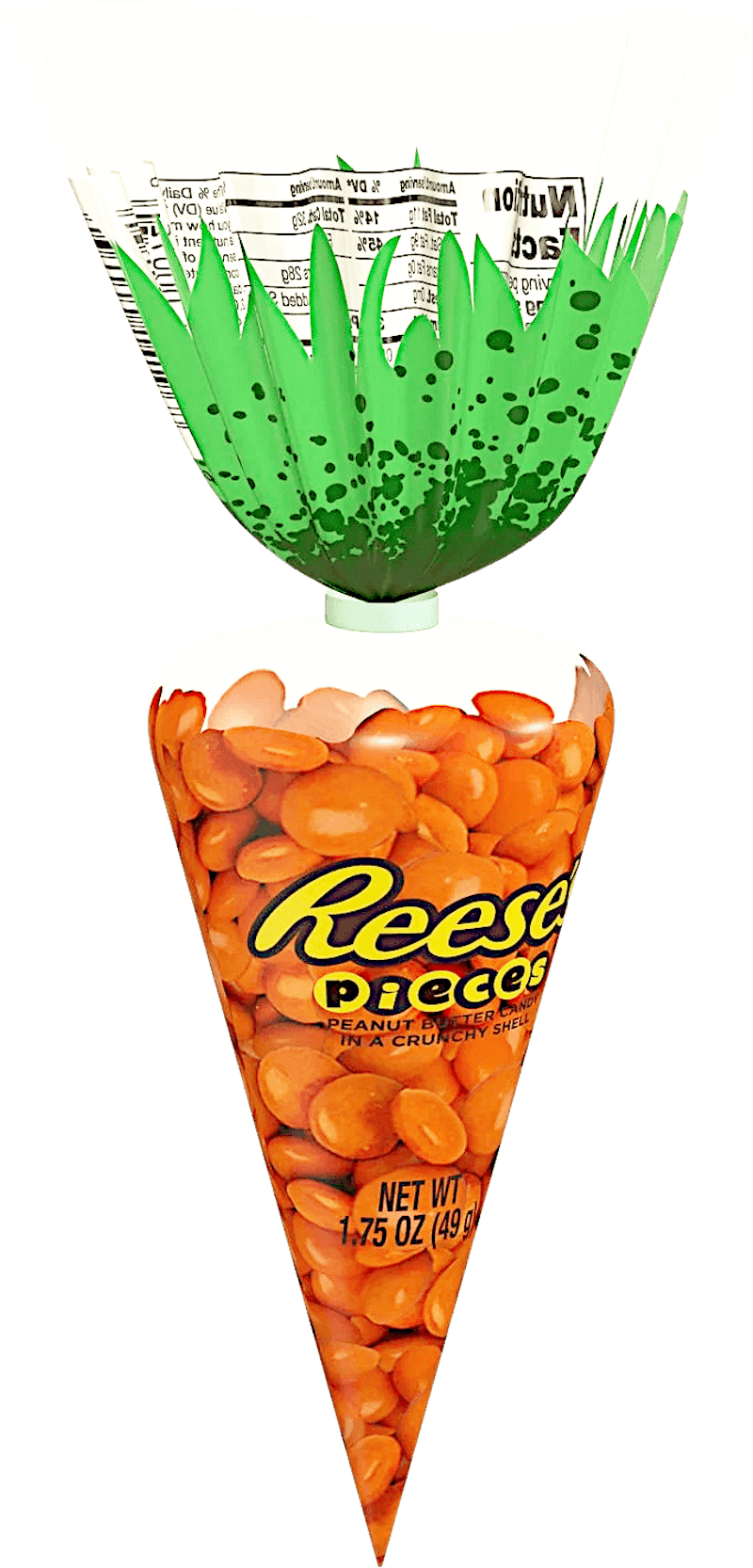 Carrot-Shaped Peanut Butter Candy Bag