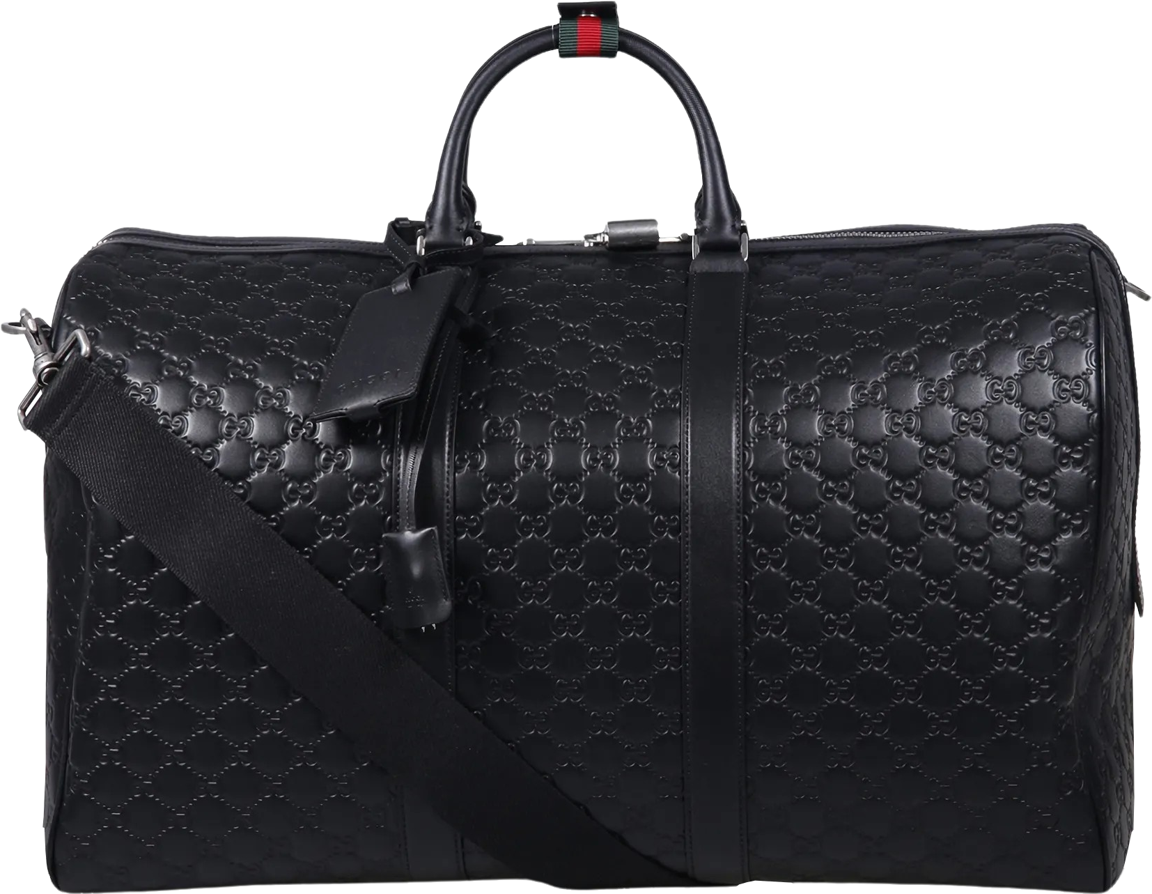 Gucci Medium Logo‑Embossing Luggage Duffle