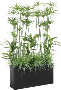 Foliage Tree in Metal Planter