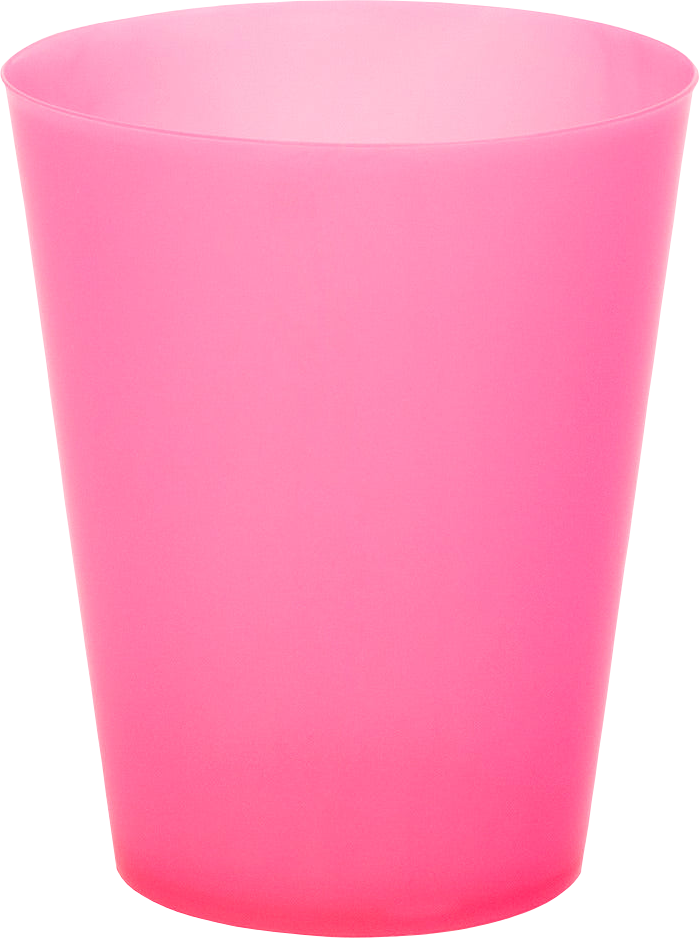 Pink Plastic Glass