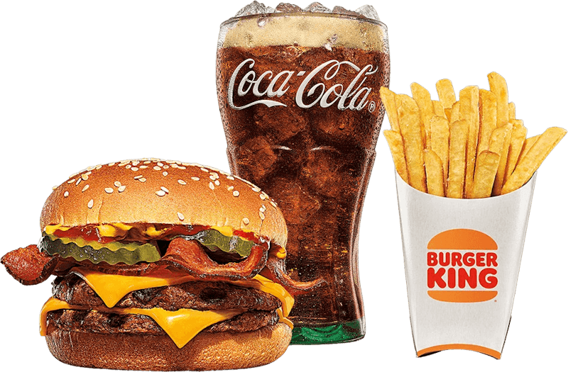 Burger King Bacon Double Cheeseburger Meal