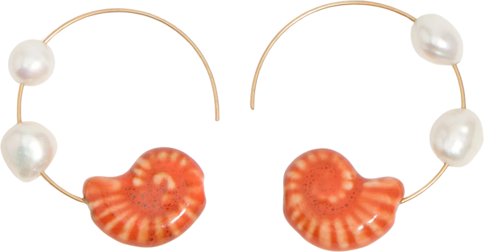 Pearl Hoop Earrings