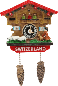 FunnyToday365 Cuckoo Clock Refrigerator Sticker