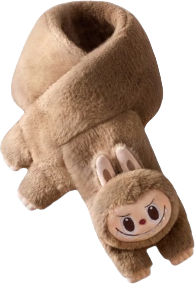 Labubu Warm Fluffy Plush Scarf