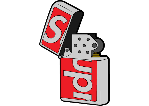 Supreme Swarovski Zippo Red