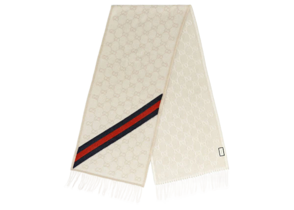 Gucci Nikky Wool Scarf Sand/Blue