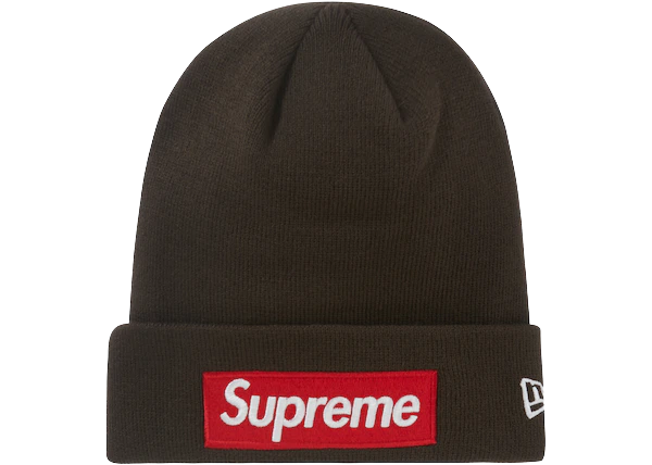Supreme New Era Box Logo Beanie (FW22) Brown