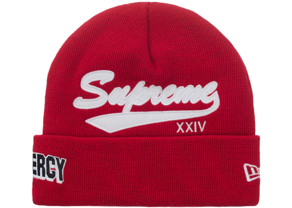 Supreme New Era Salvation Beanie Red