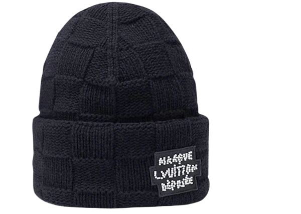 Louis Vuitton Pearls Beanie Black