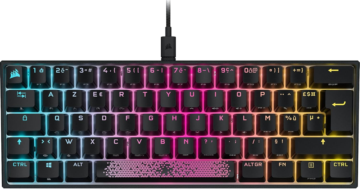 Corsair K65 RGB MINI 60% Gaming Keyboard - Black