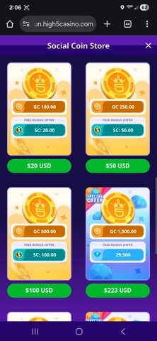High 5 Casino Deposit Options