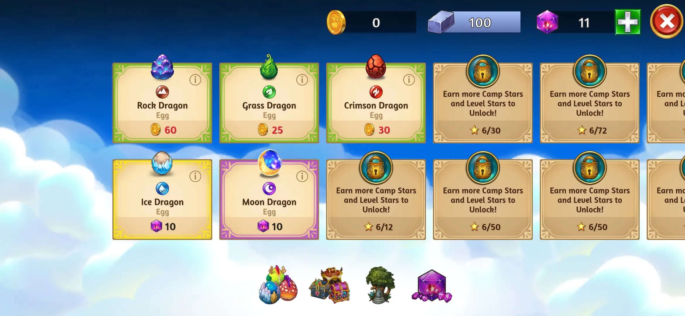 Dragon eggs in shop