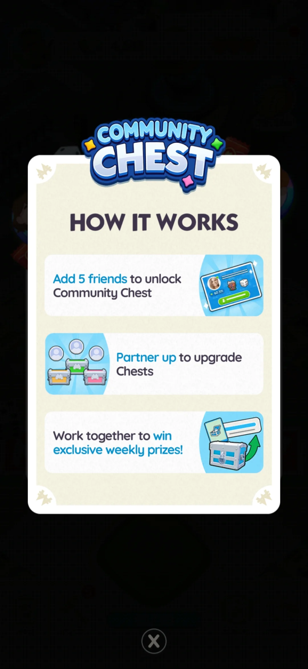 Community Chest Feature