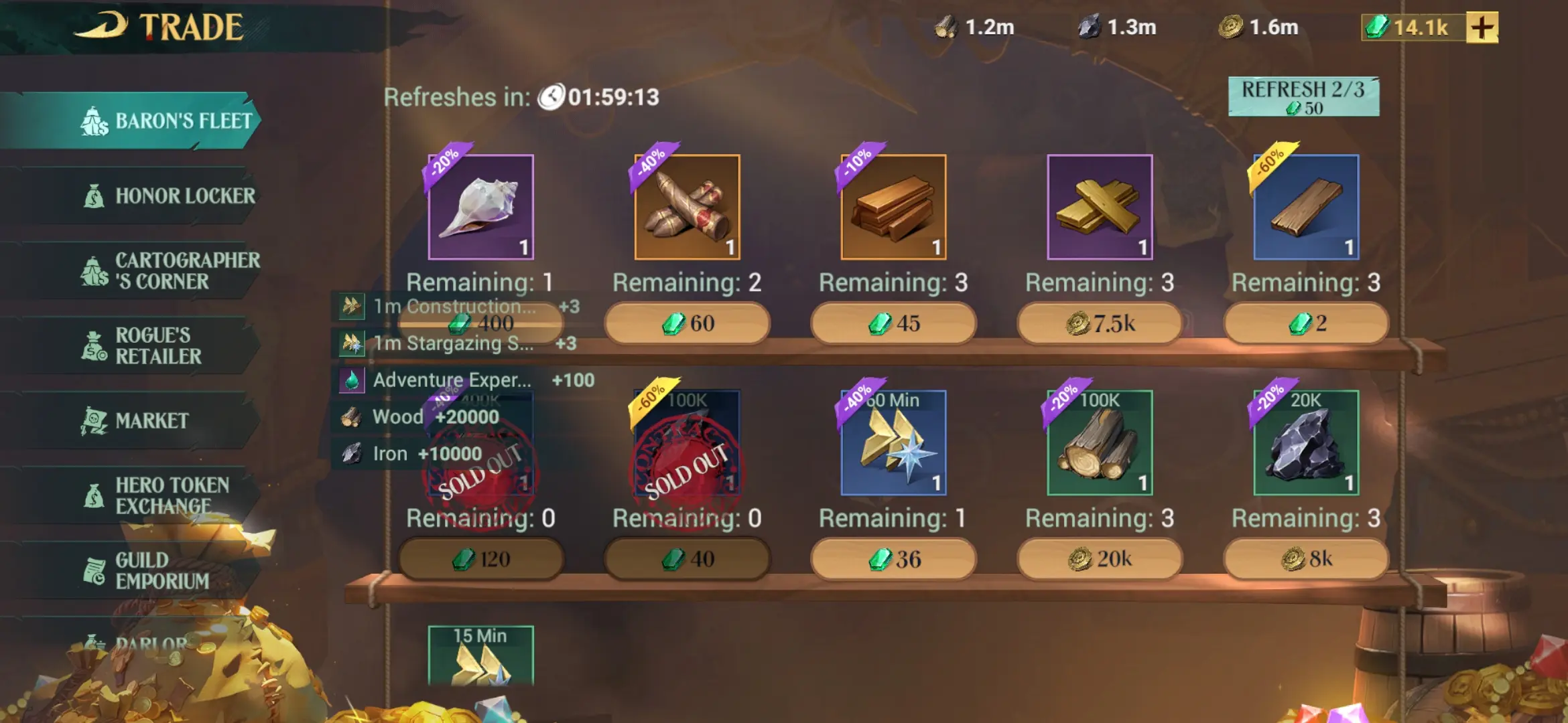 Bazzar on Reign of pirates